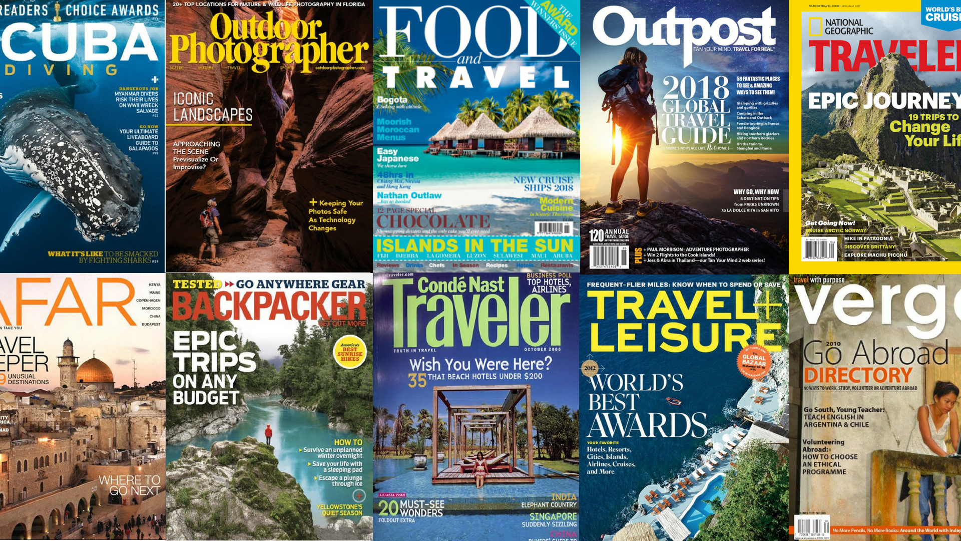The Top 10 Must-Read Magazines for the Avid Traveler